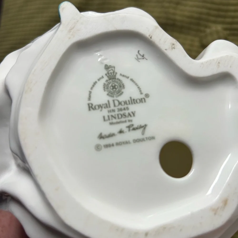 Royal Doulton White and Blue Porcelain Decor